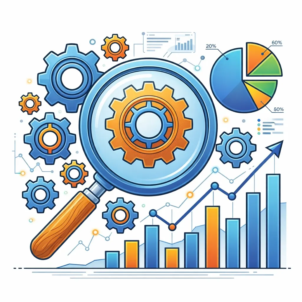 SEO strategy concept showing website optimization, keyword research, and search ranking improvement